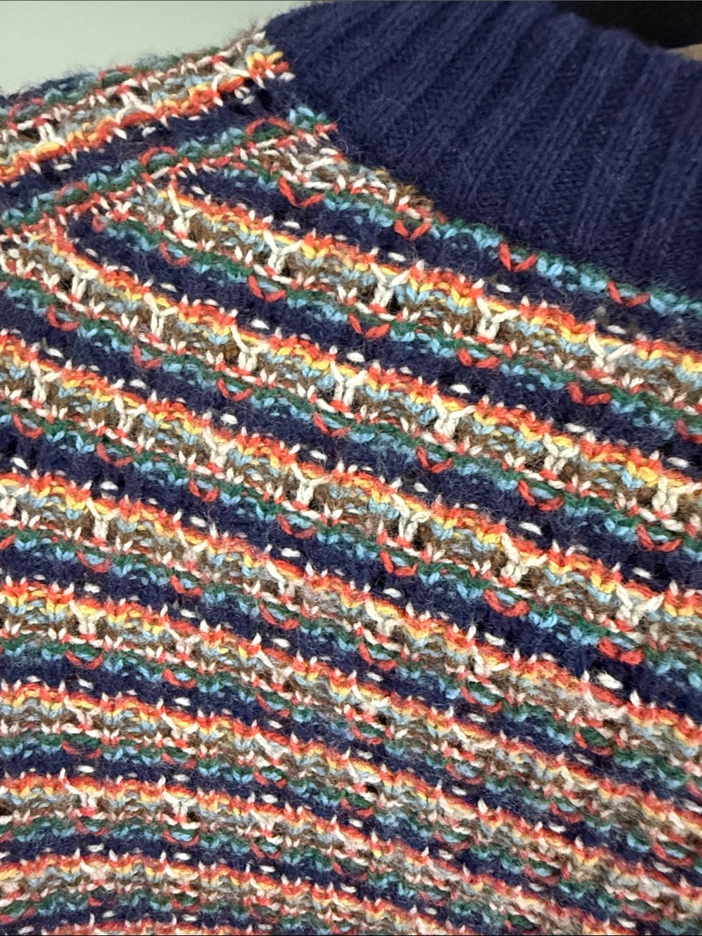 Madewell Tensley Sweater. Merino wool/Cotton blend.  Featured in movies & TV.